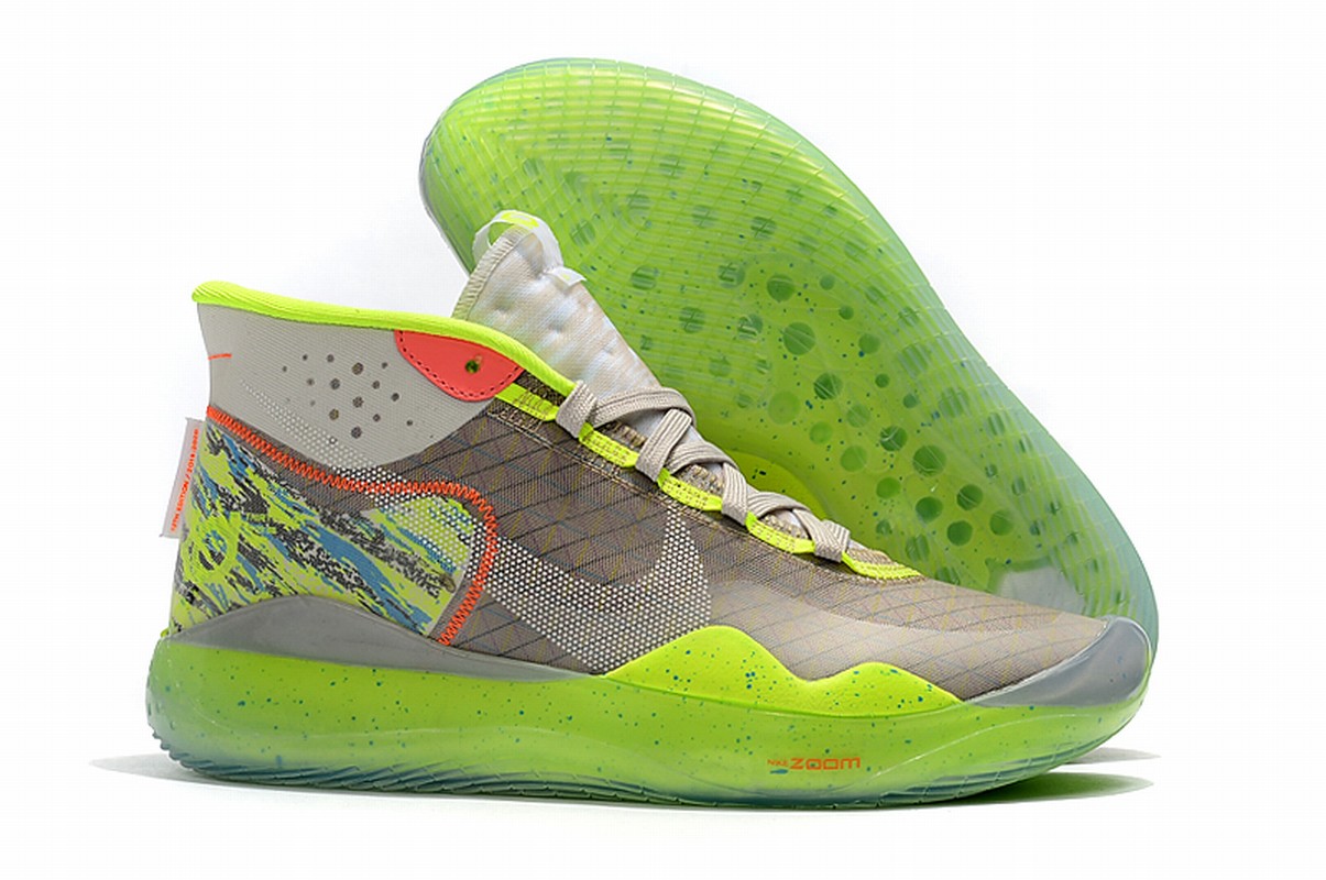Nike KD 12 Shoes Fluorescence Grey